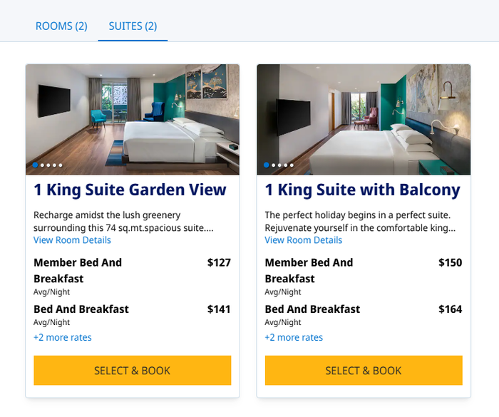 Hyatt Place Goa Candolim suite cash booking