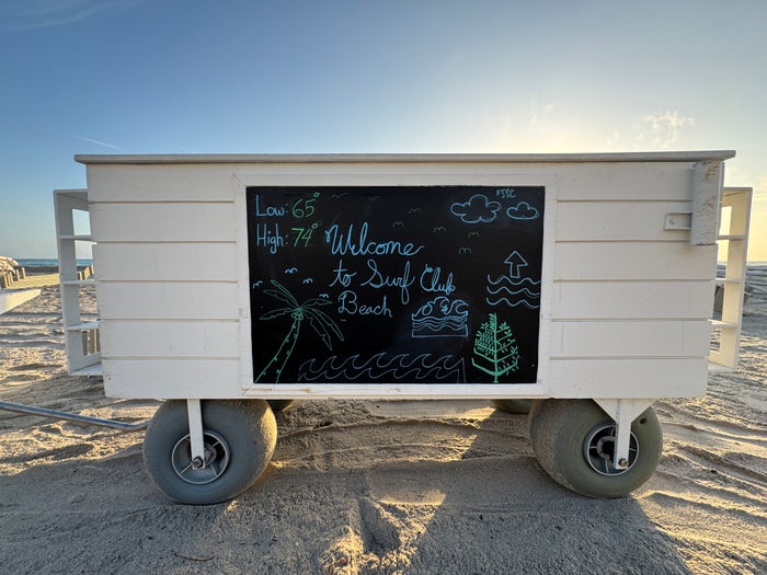Four Seasons Surf Club beach cart