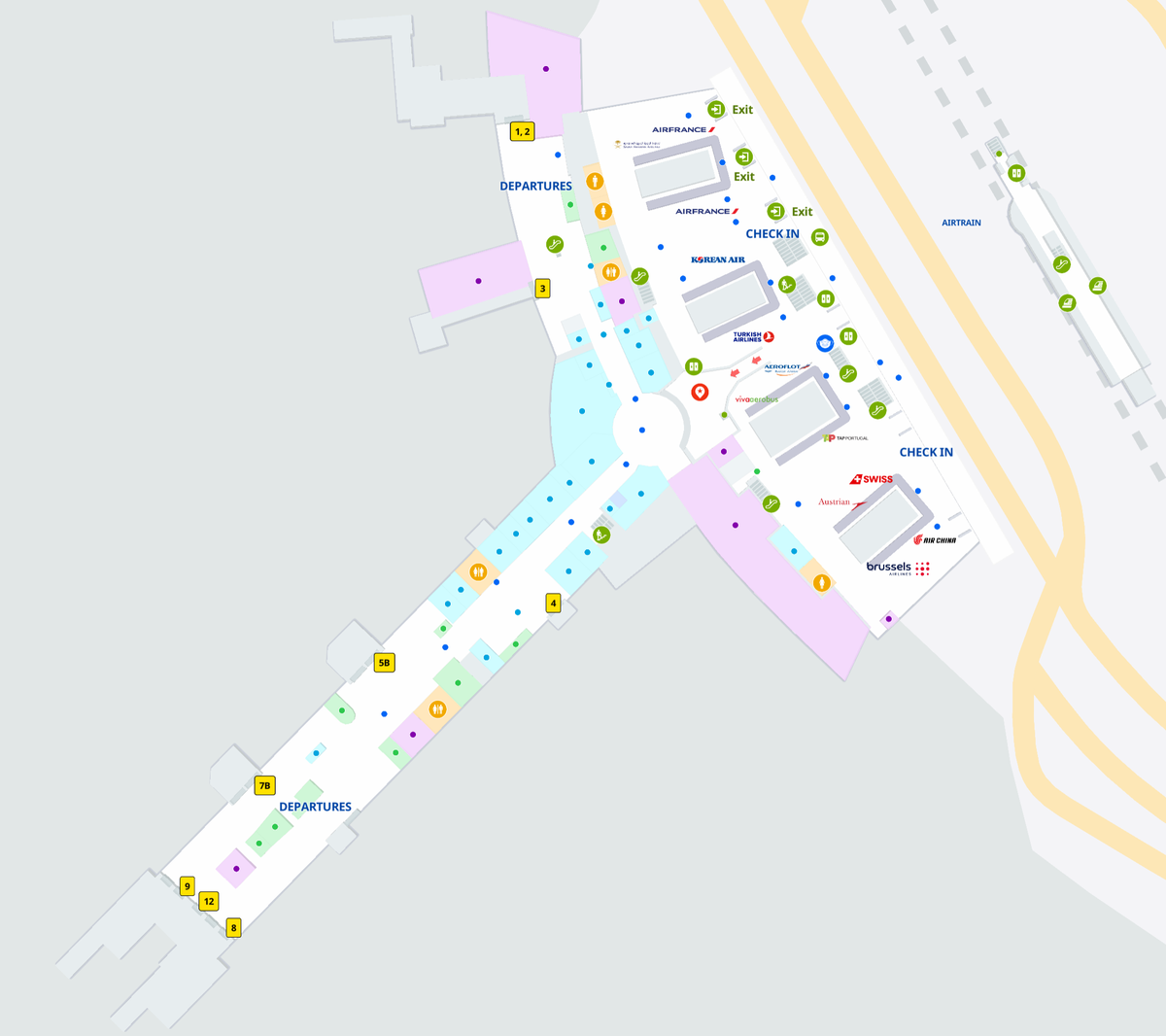 John F Kennedy International Airport Terminal 1 Departures