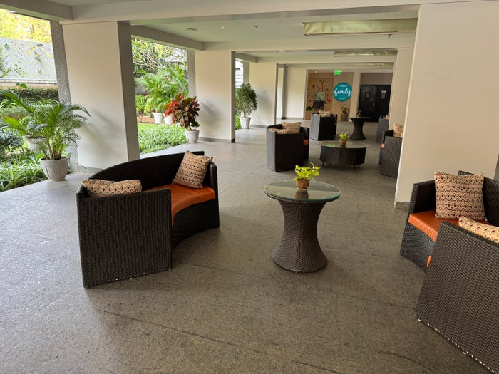 Le Meridien Goa Calangute breezeway seating