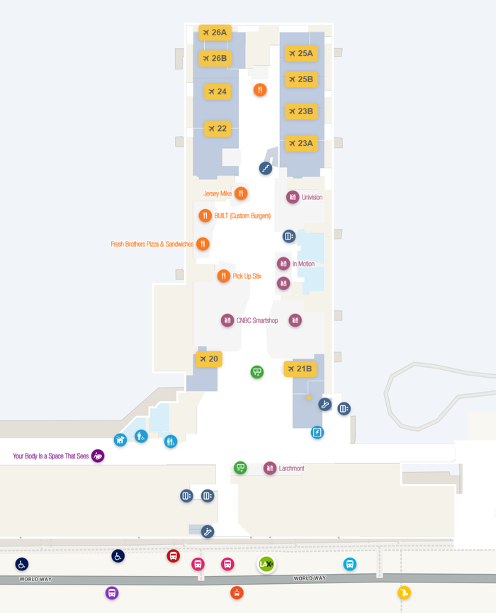 Los Angeles International Airport Terminal 3 Gates 21 28 Los Angeles International Airport Gates 21 28