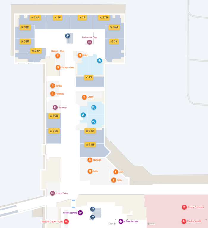 Los Angeles International Airport Terminal 3 Gates 30 38 Los Angeles International Airport Gates 30 38