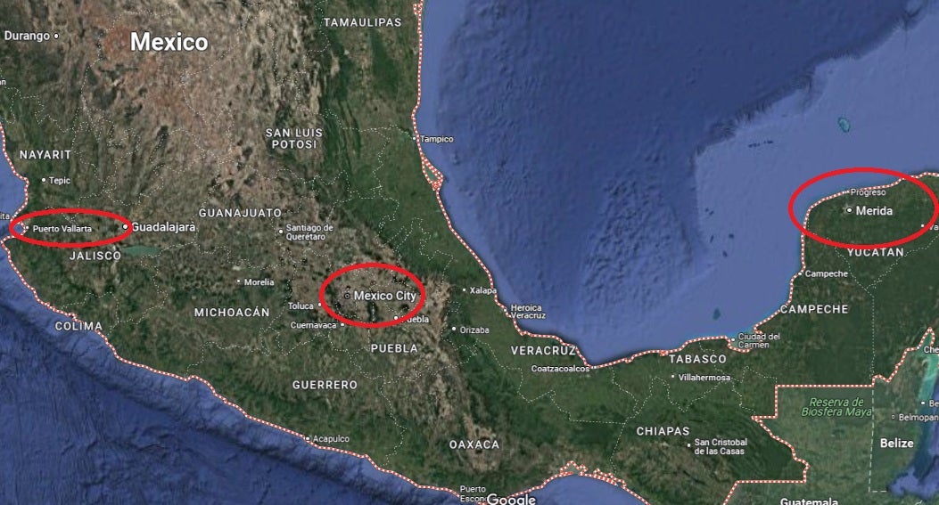 Map of Mexico