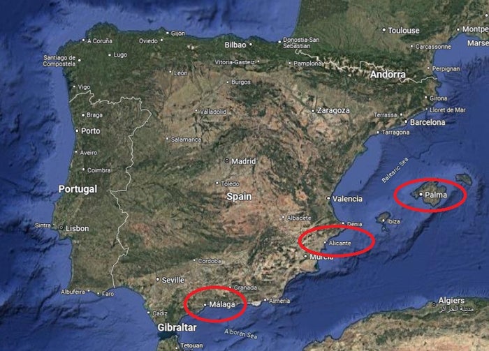 Map of Spain