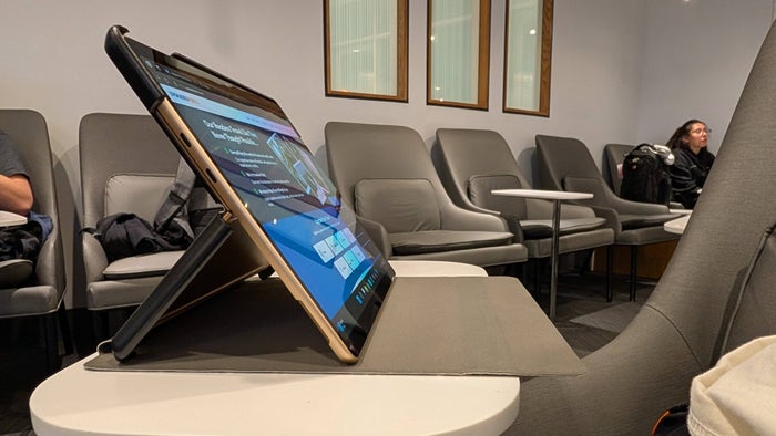 Microsoft Surface Pro tablet mode with kickstand Microsoft Surface Pro tablet mode with kickstand