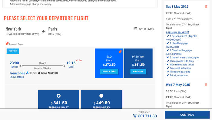 New York to Paris in Premium with French Bee New York to Paris in Premium with French Bee