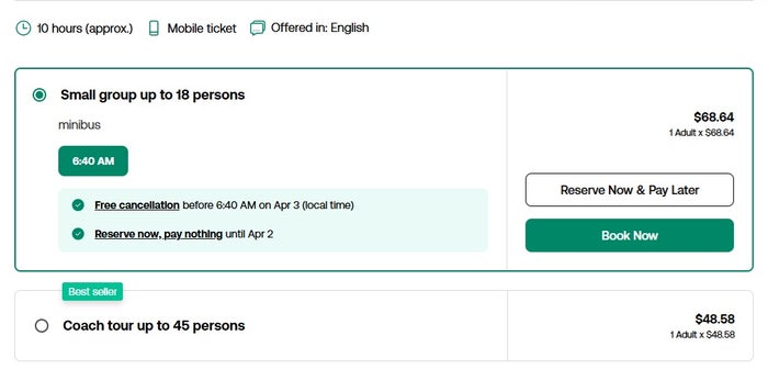Payment Option Viator Payment Option Viator