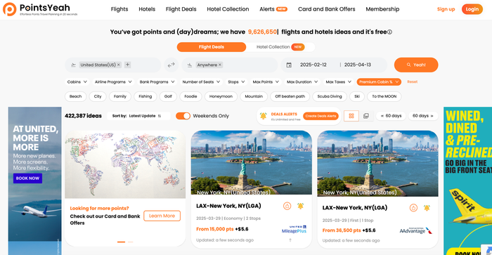 PointsYeah Flight Deal Tool PointsYeah Flight Deal Tool