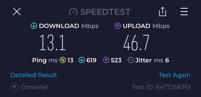 Primeclass Lounge MCT Speedtest