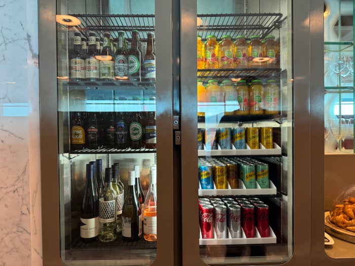 Qantas Business Class Drinks