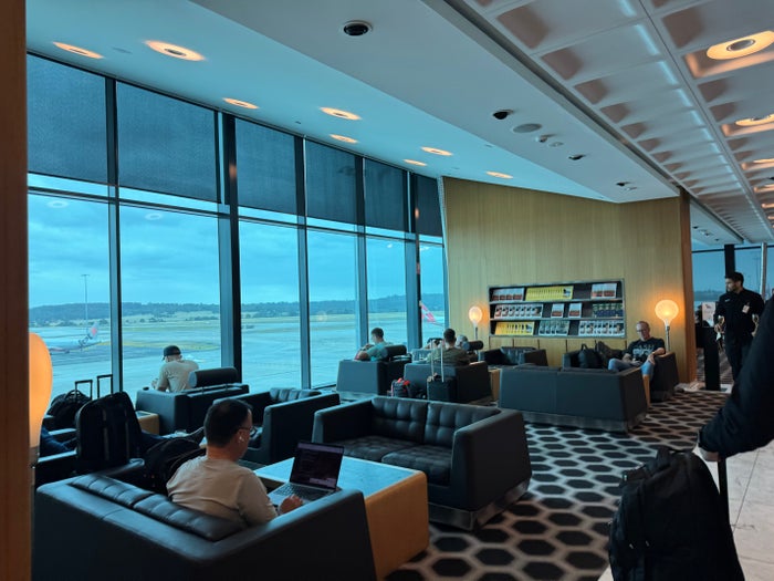 Qantas Business Class Lounge Seating