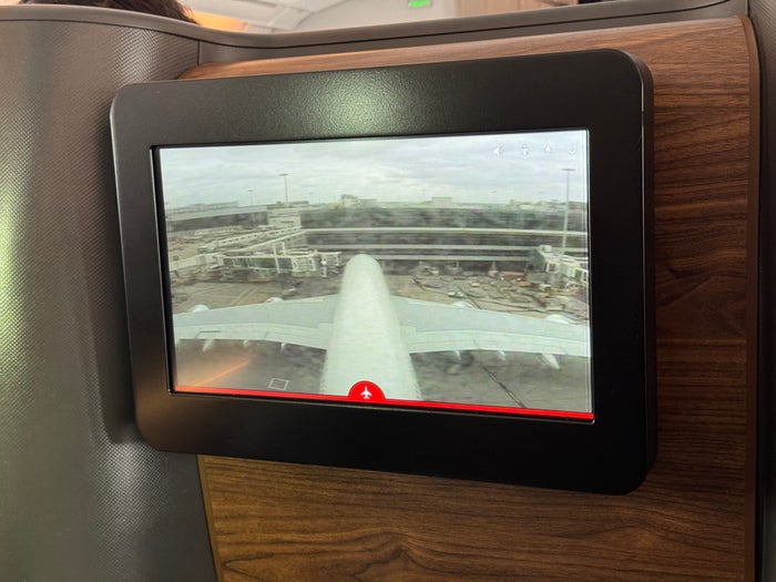Qantas Business Class Tail Cam