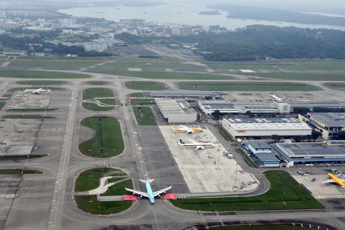 Singapore Airlines A350 ULR Changi takeoff Singapore Airlines A350 ULR Changi takeoff