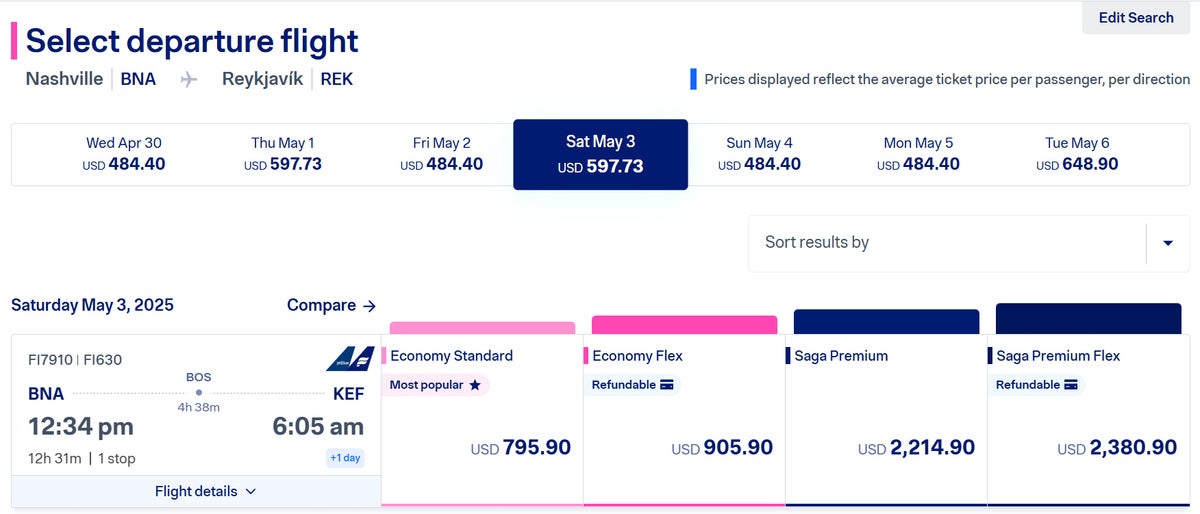 Southwest Icelandair Booking to Iceland