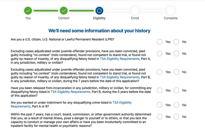 TSA background info TSA background info