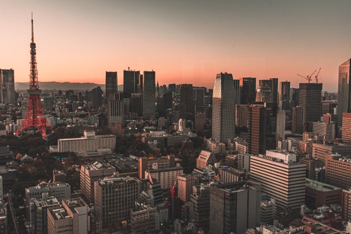 Tokyo sunset Tokyo sunset