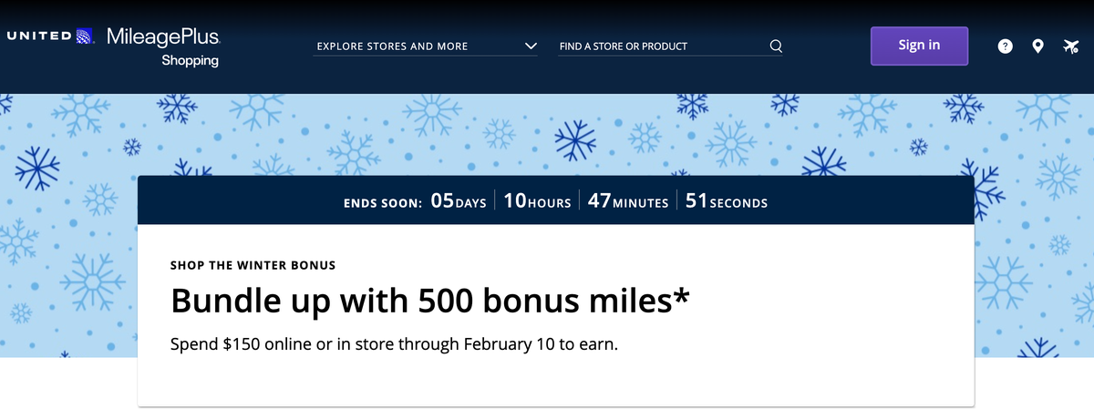 United MileagePlus Shopping Portal