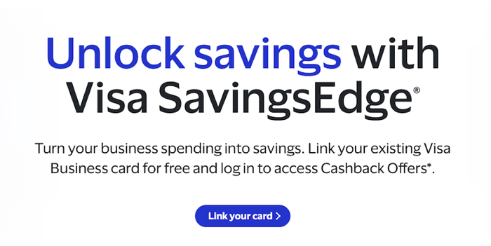 Visa SavingsEdge enrollment button