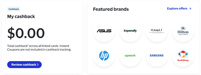 Visa SavingsEdge featured brands my cash back