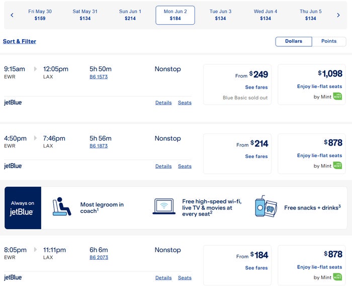 jetblue ewr lax prices jetblue ewr lax prices