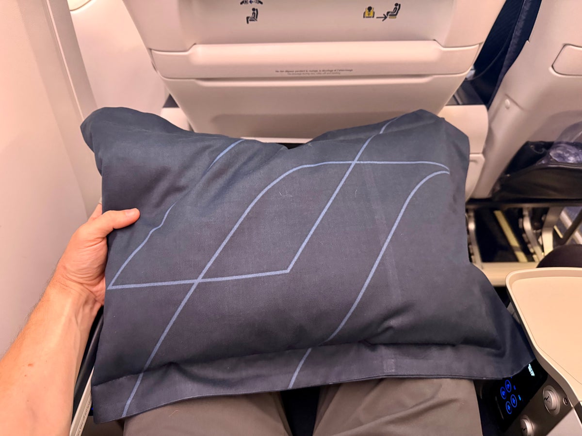 Air France Boeing 777 300 premium economy pillow