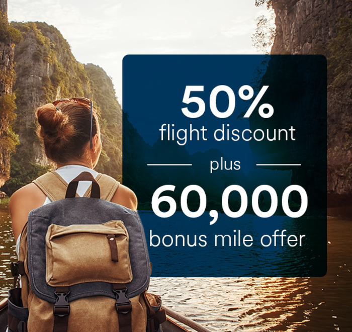 Alaska Visa targeted offer 60k 50 off flight Alaska Visa targeted offer 60k 50 off flight
