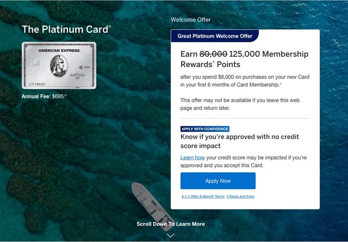 Amex Platinum 125k Bonus Offer Amex Platinum 125k Bonus Offer