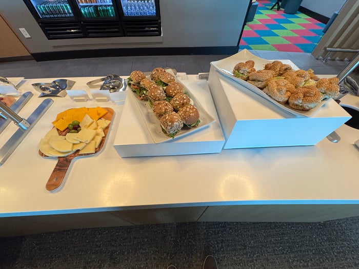 Avianca VIP Lounge breakfast sandwiches and cold cuts 1