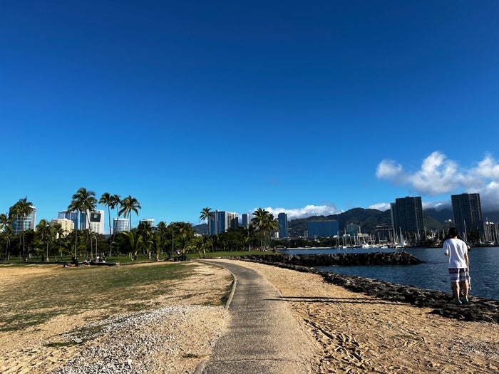 Beach near Prince Waikiki Hotel Beach near Prince Waikiki Hotel