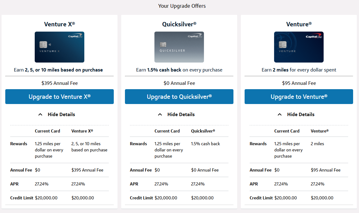 How Can I Upgrade My Capital One Card