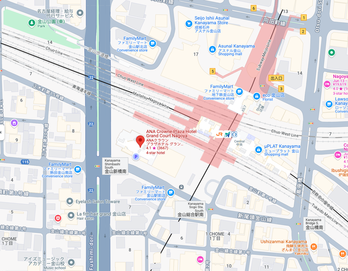 Crowne Plaza Nagoya Google Maps