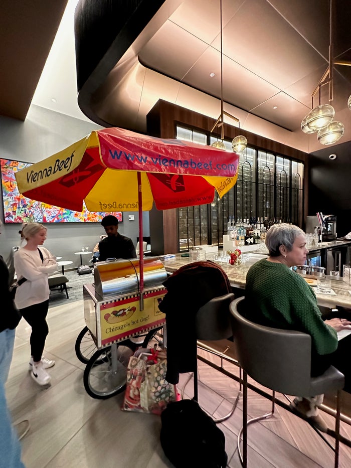 Delta Sky Club. ORD Hot Dog Stand Delta Sky Club. ORD Hot Dog Stand