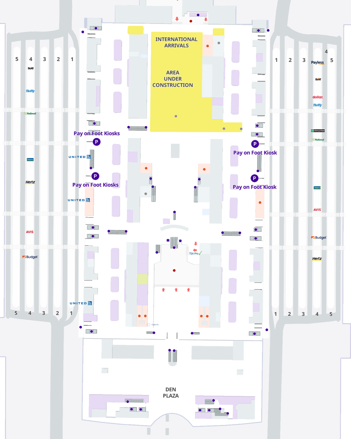 Denver International Airport Jeppesen Terminal Baggage Claim