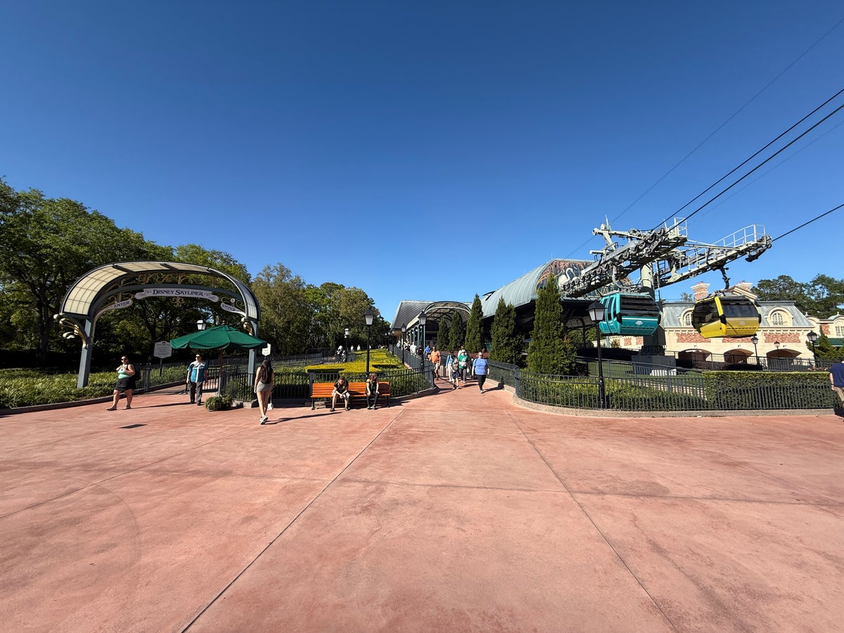 Disney Skyliner Entrance Near World Showcase