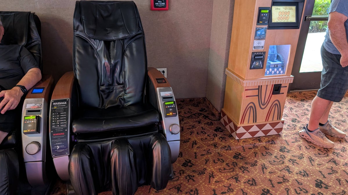 Disneys Animal Kingdom Lodge amenities arcade massage chair