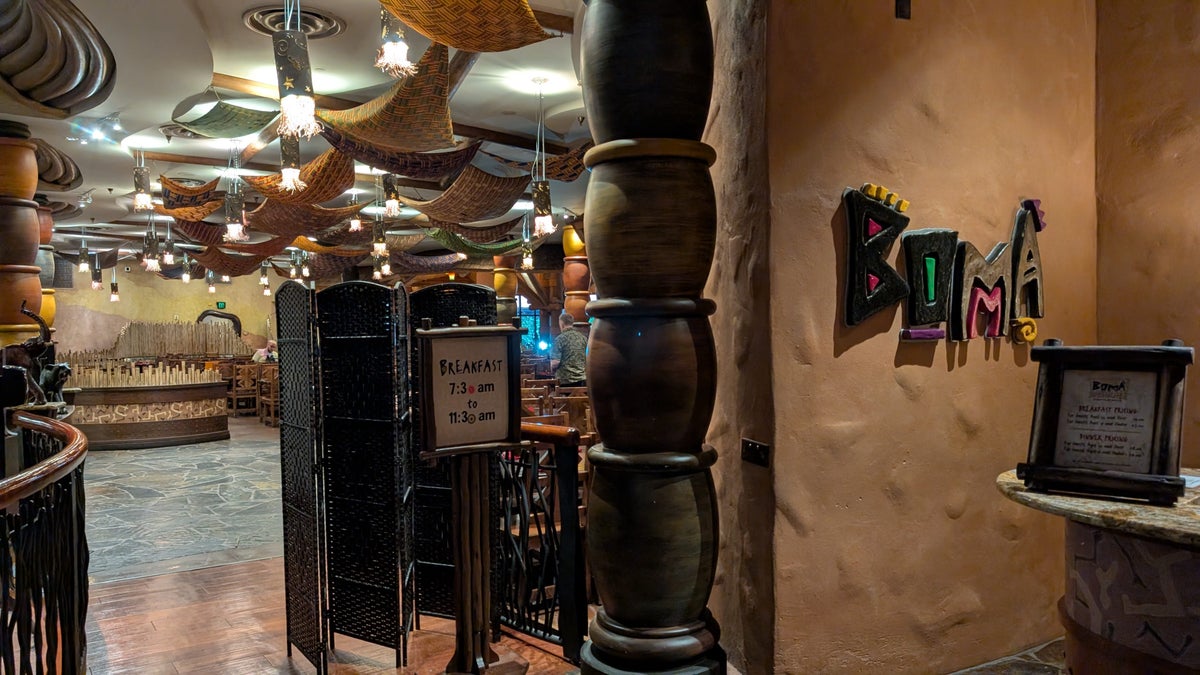 Disneys Animal Kingdom Lodge dining Boma