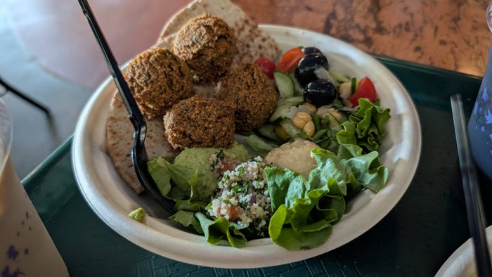 Disneys Animal Kingdom Lodge dining The Mara falafel bowl Disneys Animal Kingdom Lodge dining The Mara falafel bowl