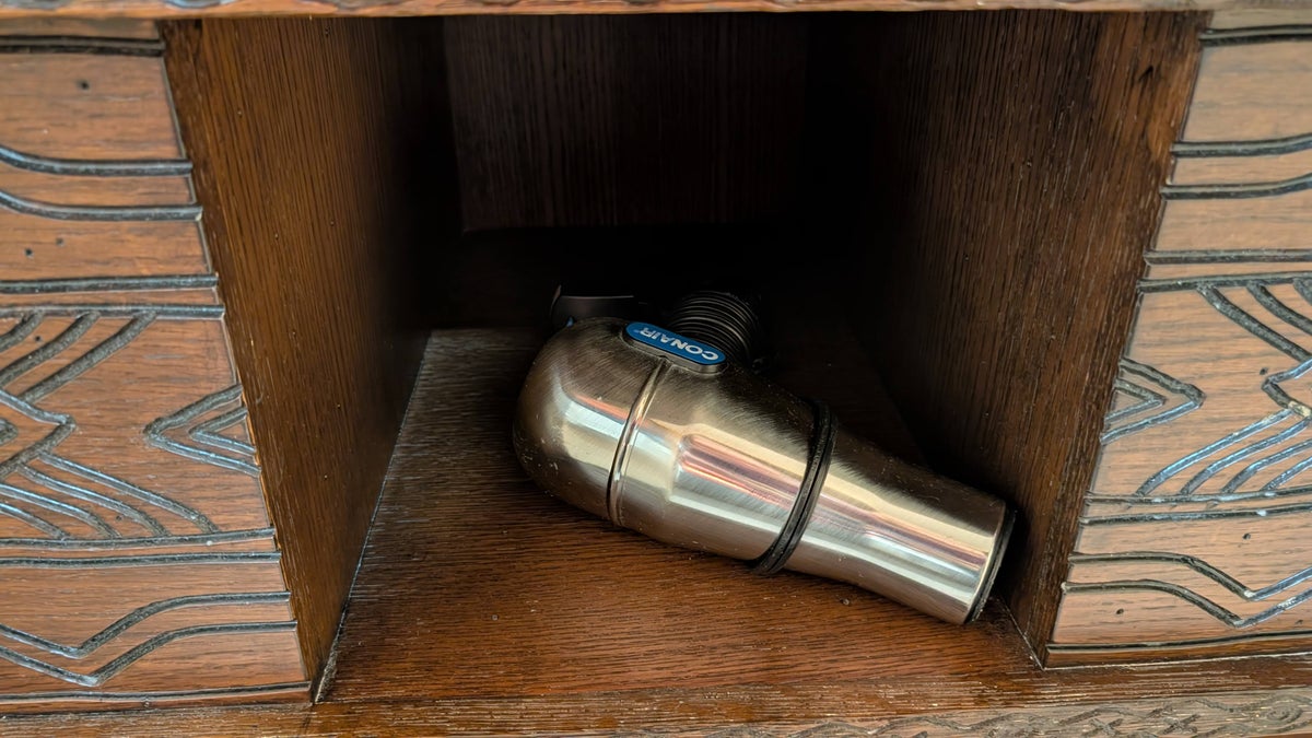 Disneys Animal Kingdom Lodge guest room bathroom hair dryer