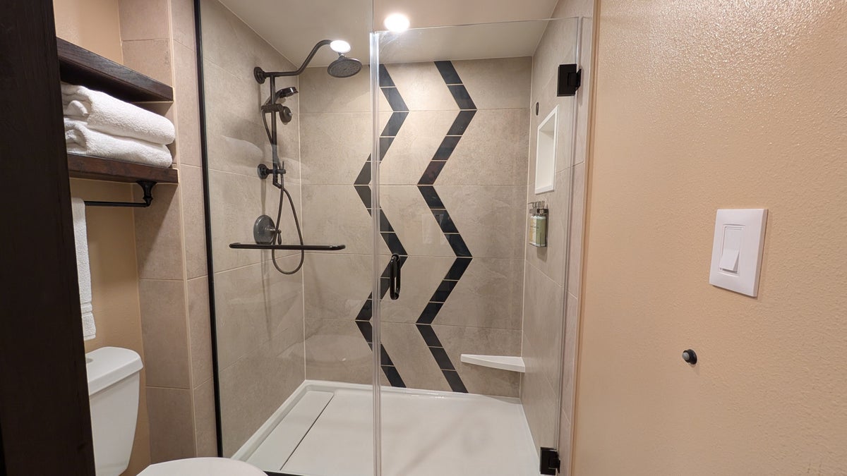Disneys Animal Kingdom Lodge guest room bathroom shower