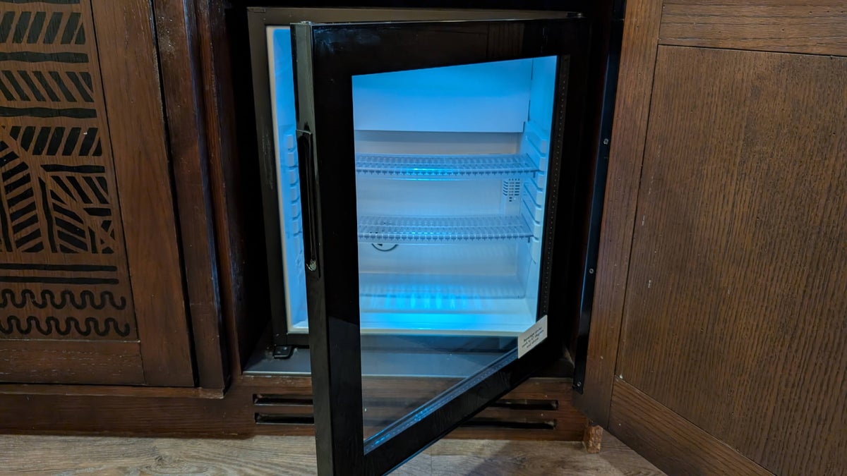 Disneys Animal Kingdom Lodge guest room beverage cooler