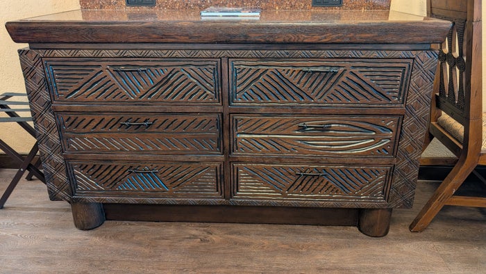 Disneys Animal Kingdom Lodge guest room dresser Disneys Animal Kingdom Lodge guest room dresser