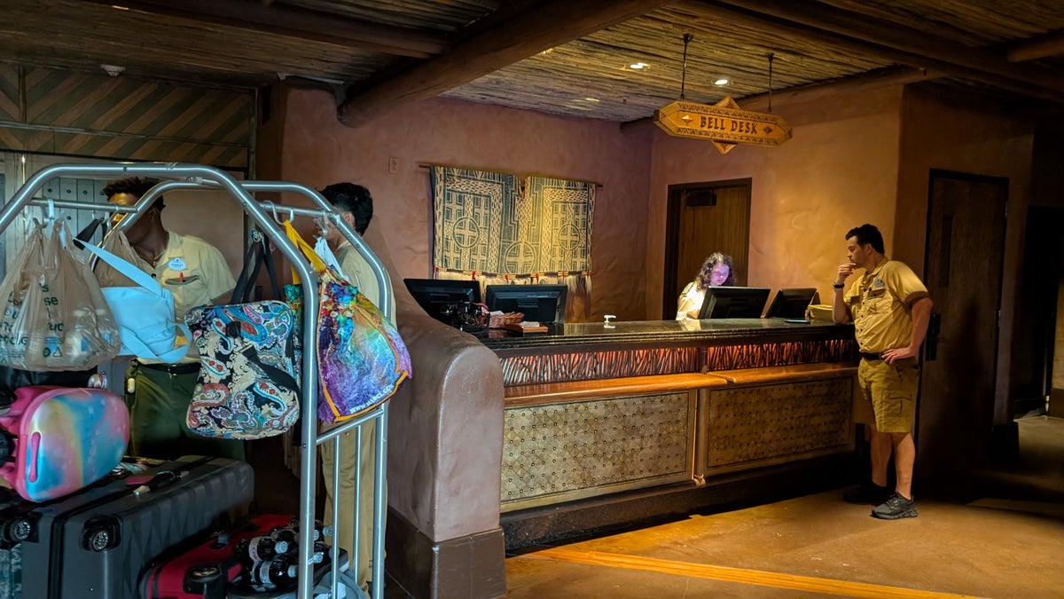 Disneys Animal Kingdom Lodge lobby bell desk