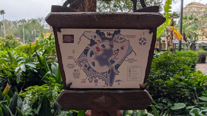 Disneys Animal Kingdom Lodge resort map Disneys Animal Kingdom Lodge resort map
