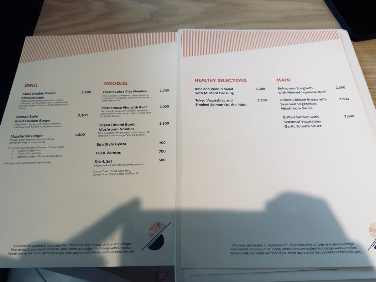 DoubleTree by Hilton Tokyo Ariake SAUS menu