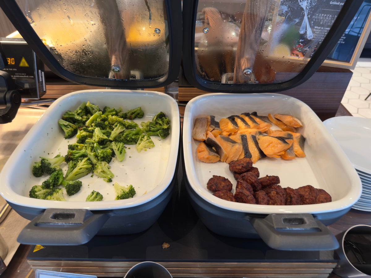 DoubleTree by Hilton Tokyo Ariake breakfast broccoli and fish