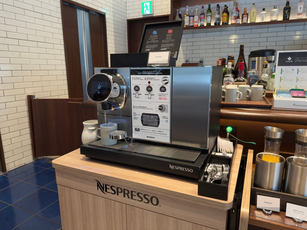 DoubleTree by Hilton Tokyo Ariake breakfast Nespresso machine