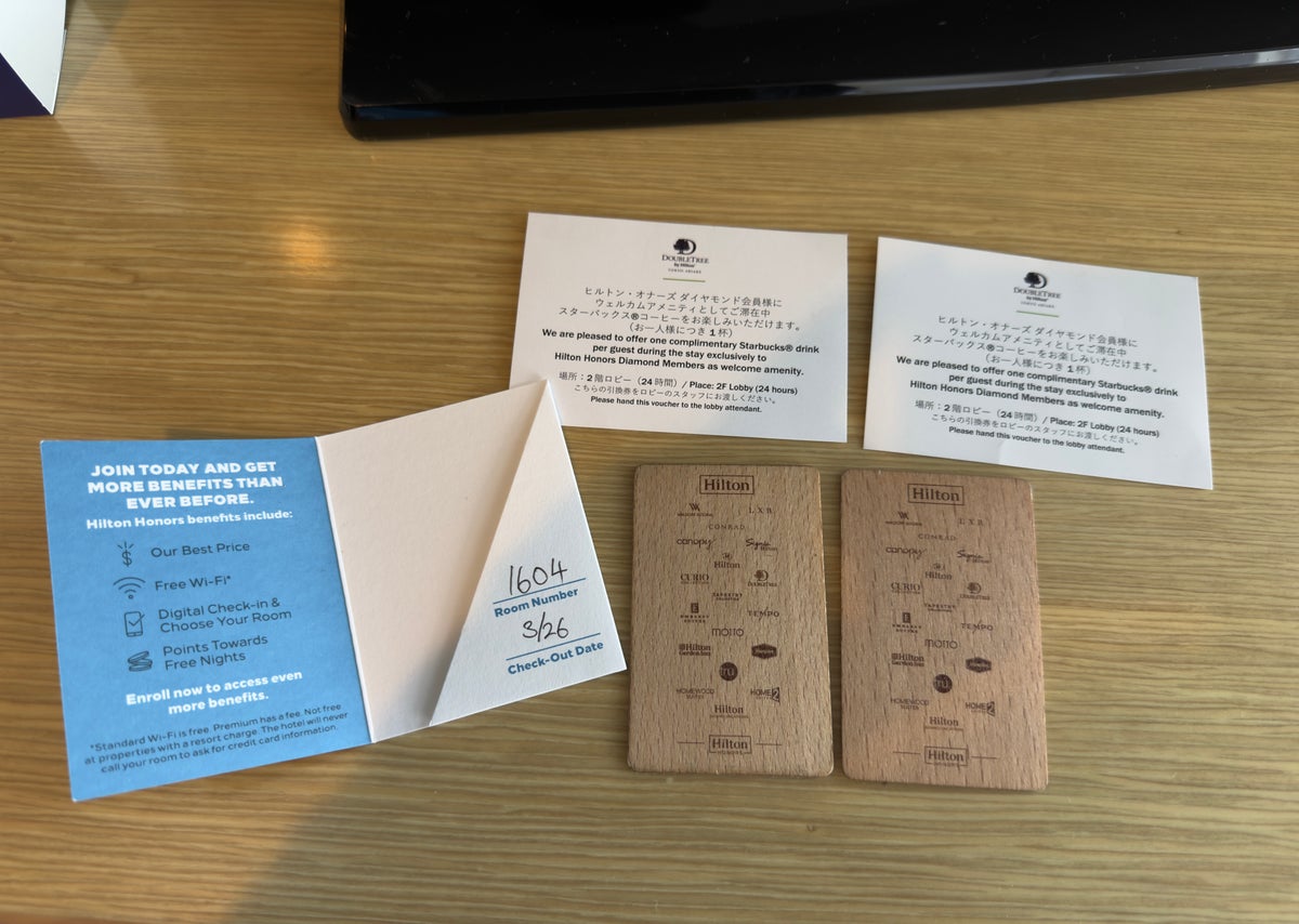 DoubleTree by Hilton Tokyo Ariake check in items
