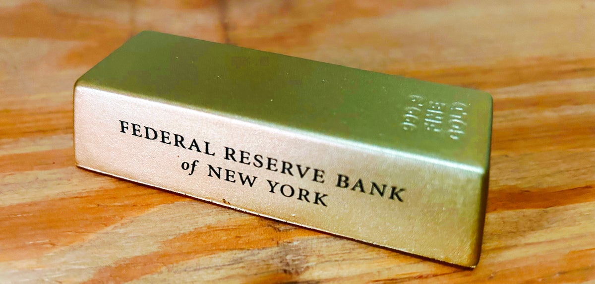 Federal Reserve Bank of New York gold bar souvenir