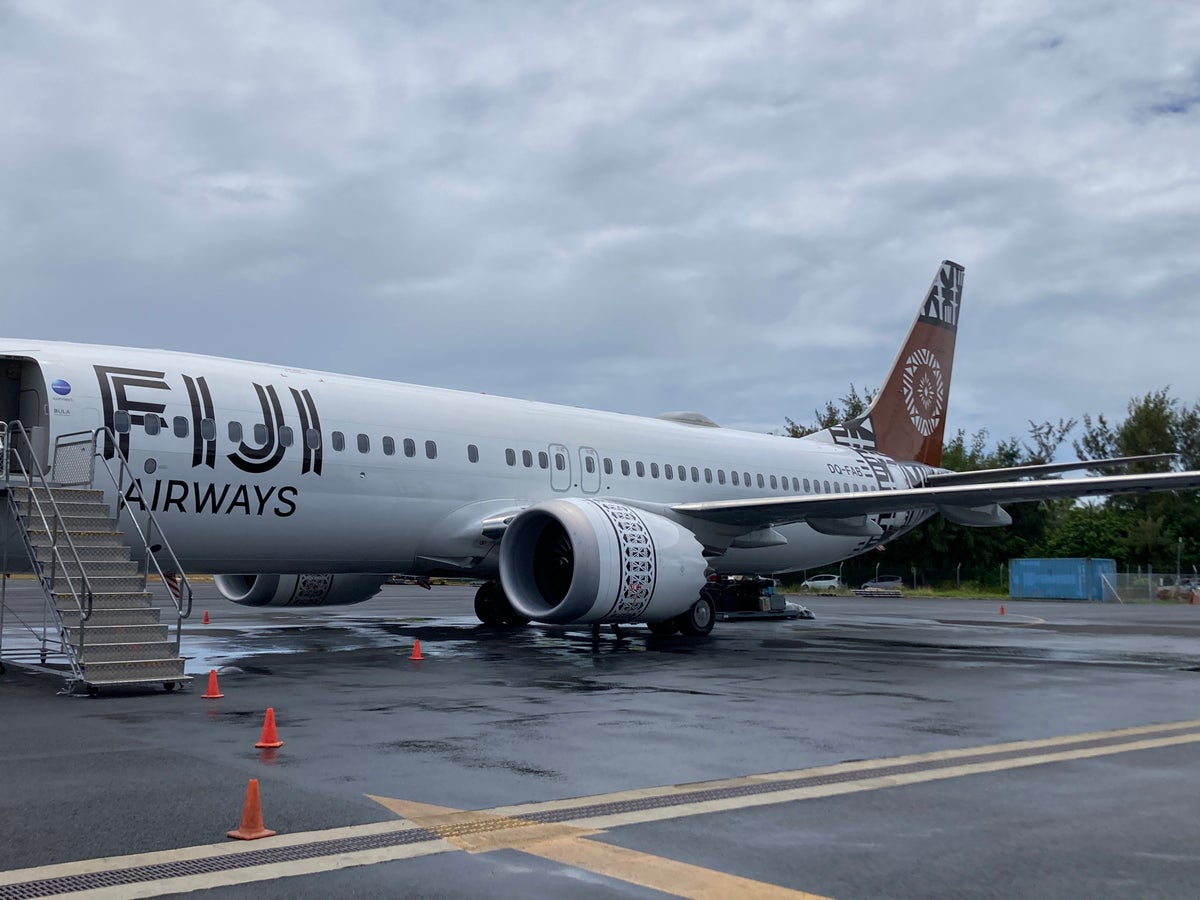 Fiji Airways B737 MAX 8 plane