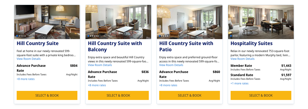 HR Country Hill Cash Cost Suites March 2025
